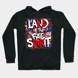 LAND OF THE FREE SPIRIT: A Red, White & Blue Celebration Hoodie